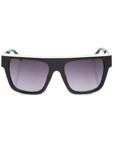 Linda Farrow X Magda Butrym Oversized Frame Sunglasses - Purple