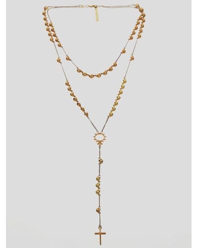 Givenchy Cog Detailed Chain Necklace - White