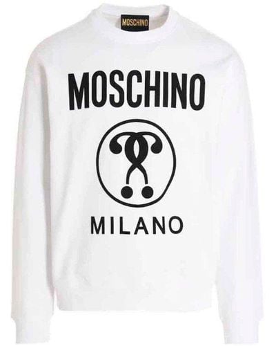 Moschino 'question Mark' Sweatshirt - White