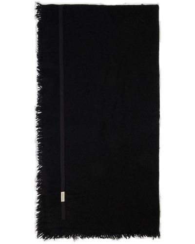 Ann Demeulemeester Alwin Scarf In Wool - Black