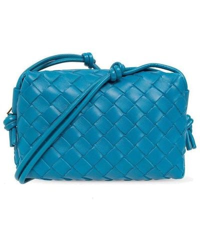 Bottega Veneta 'loop Mini' Shoulder Bag - Blue