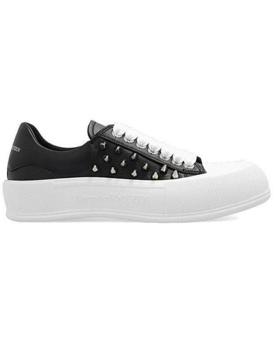 Alexander McQueen Deck Spike-stud Sneakers - Black