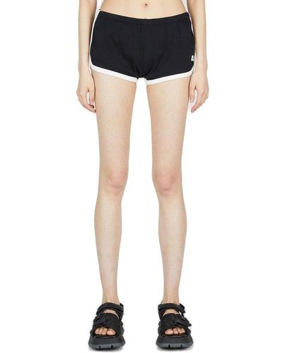 Courreges Contrast Shorts - Black