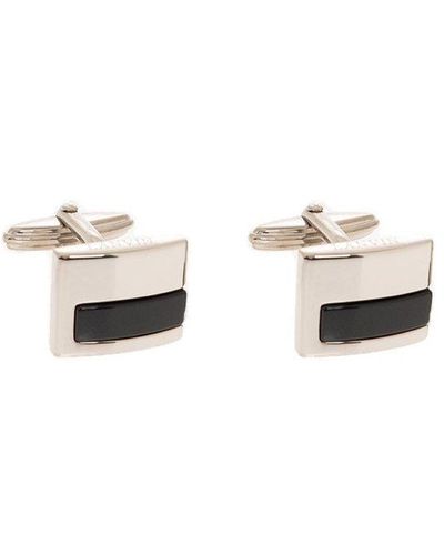 Lanvin Square Logo-engraved Two-toned Cufflinks - Multicolor