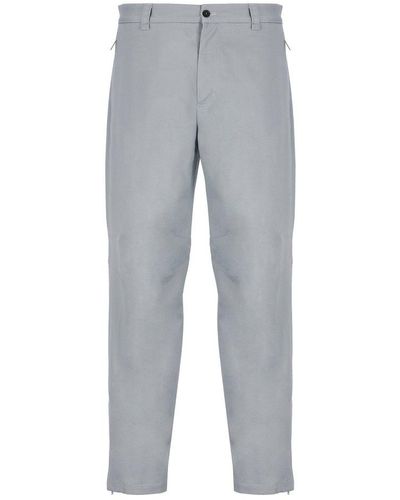 Lanvin Logo Patch Trousers - Grey