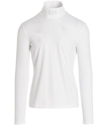 VTMNTS Barcode Patch Roll Neck T-shirt - White