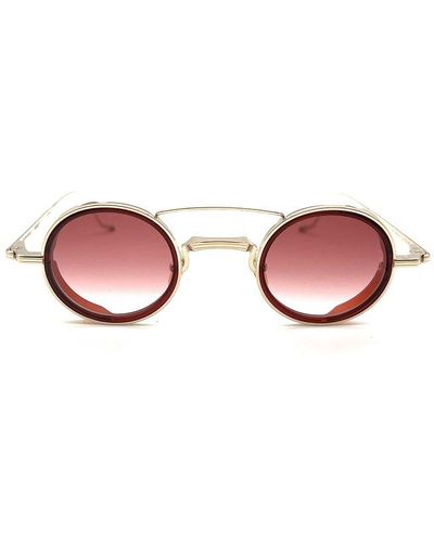 Jacques Marie Mage Round Frame Sunglasses - Pink