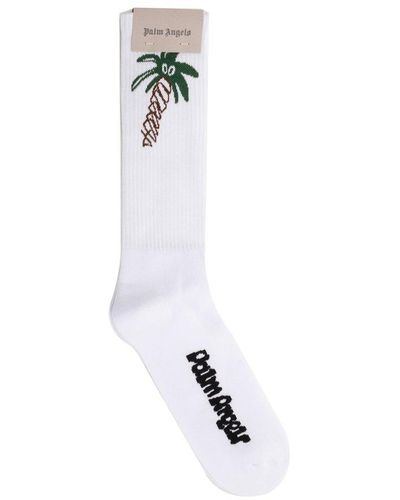 Palm Angels Tubular Socks - White