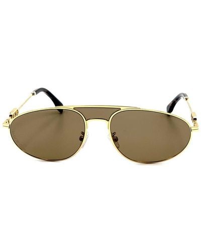 Fendi Aviator Frame Sunglasses - Metallic
