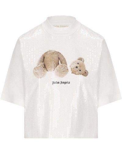 Palm Angels Bear Loose T Shirt - White