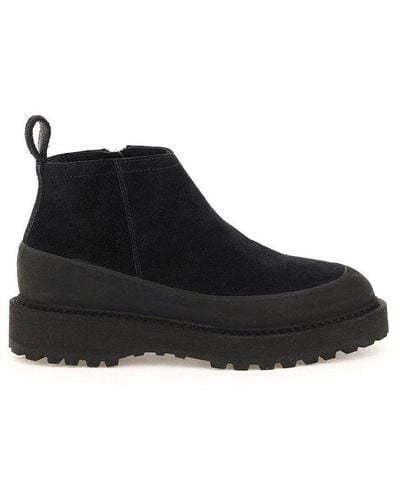 Diemme Paderno Zipped Ankle Boots - Black