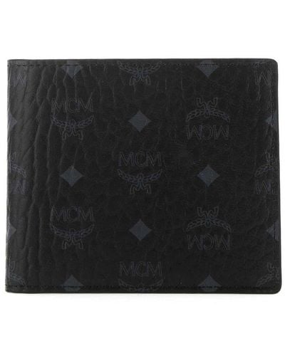 MCM Visetos Bifold Wallet - Black