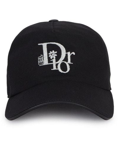 Dior Logo Embroidered Baseball Cap - Black