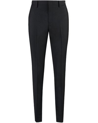 Gucci Side Slit Tapered Trousers - Black