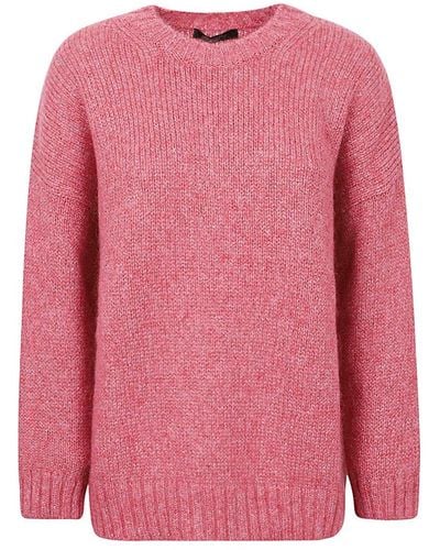 Weekend by Maxmara Oversized Relaxed Fit Jumper - Pink