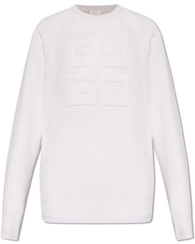 Givenchy 4g Emblem Knit Jumper - White