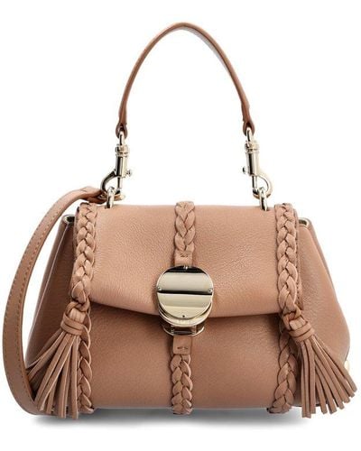 Chloé Penelope Mini Soft Shoulder Bag - Natural
