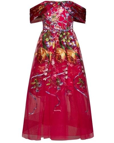 Marchesa Dresses - Red