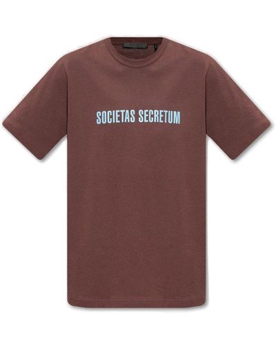 Helmut Lang T-shirt With Logo - Brown