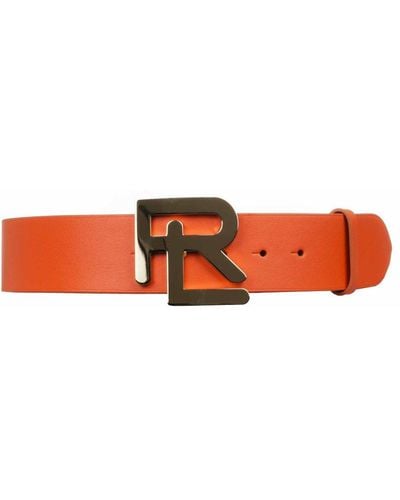 Ralph Lauren Rl Logo Belt - Orange