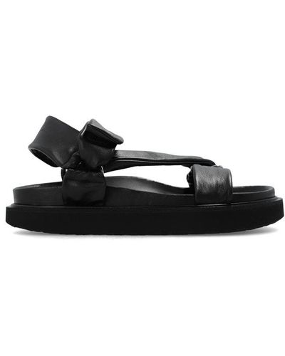 Isabel Marant Naori Logo-embossed Sandals - Black