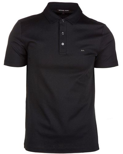 Michael Kors Logo Embroidered Polo Shirt - Black