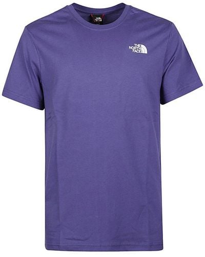The North Face Logo Patch Crewneck T-shirt - Purple