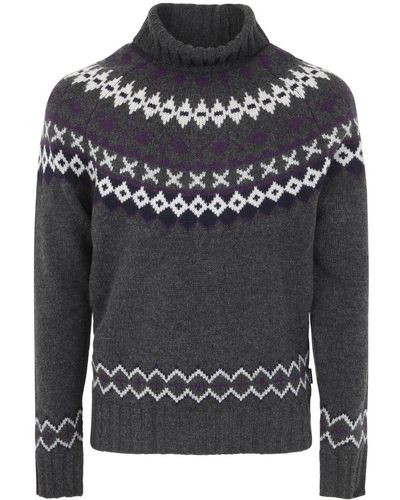 Barbour Roose Fair-isle Knit Sweater - Grey