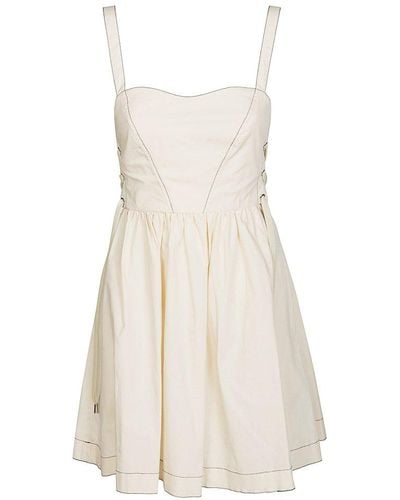 Pinko Strapped Mini Dress - White