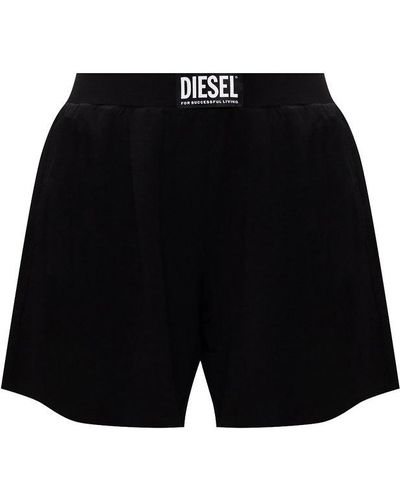 DIESEL Shorts With Logo - Black
