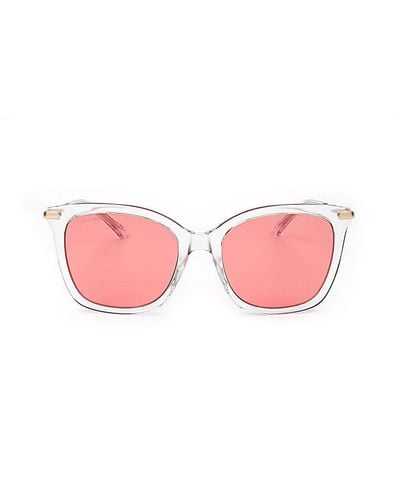 Jimmy Choo Square Frame Sunglasses - Pink