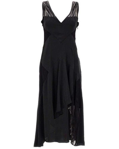IRO Judya Sheer Detailed Dress - Black