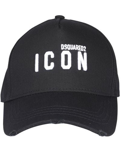 DSquared² Icon Embroidered Baseball Cap - Black
