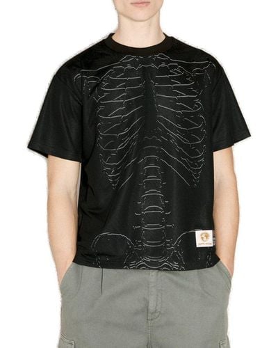 Fucking Awesome Skeleton Mesh T-shirt - Black
