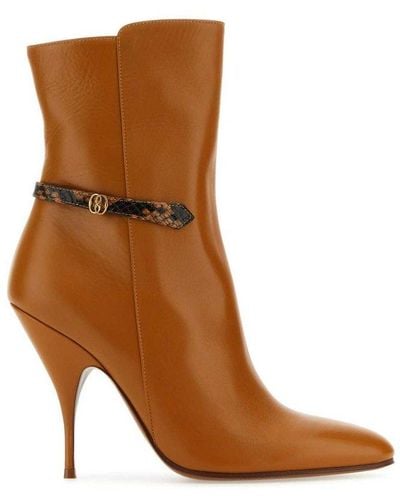 Bally Odeya Pointed-toe Ankle Boots - Brown
