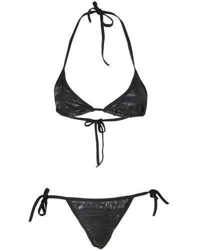 Balmain Triangle Bikini - Black