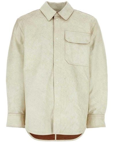 Helmut Lang Long Sleeved Cargo Shirt Jacket - White