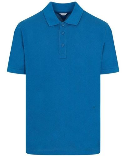 Bottega Veneta Short-sleeved Polo Shirt - Blue