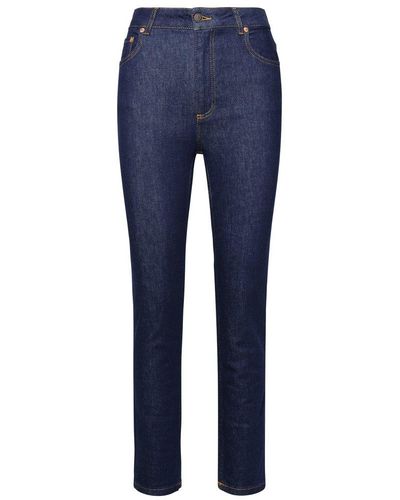 Moschino Jeans High Waist Slim Fit Jeans - Blue