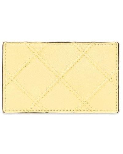 Tory Burch Leather Card Case - Yellow