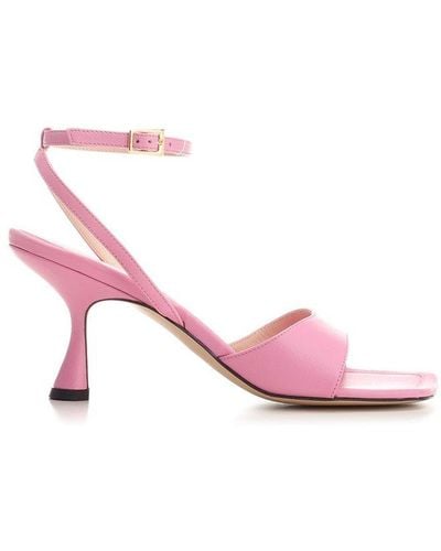Wandler Julio Anklet Sandals - Pink
