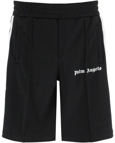 Palm Angels Logo Track Shorts - Black