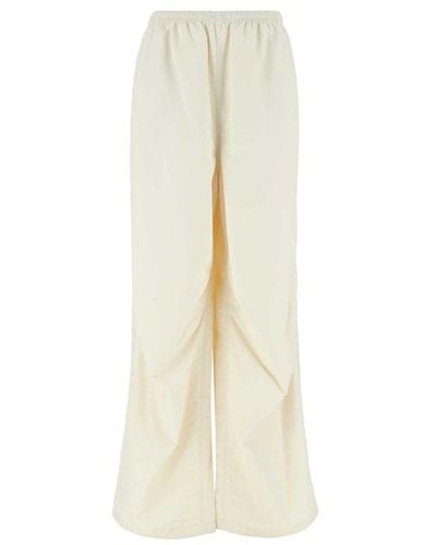 Balenciaga Wide Leg Track Pants - White