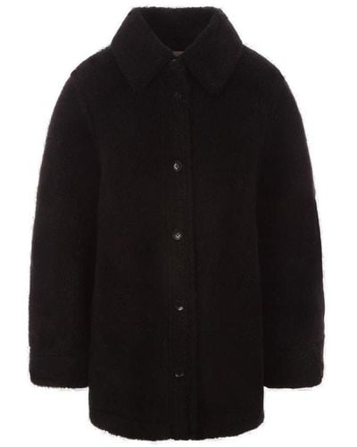 Stand Studio Vernon Single-breasted Long Sleeved Coat - Black
