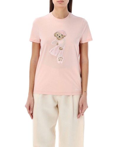 Ralph Lauren Ballet Polo Bear T-shirt - Pink
