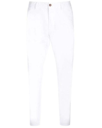 DSquared² D2 Sexy Tapered-leg Chino Trousers - White