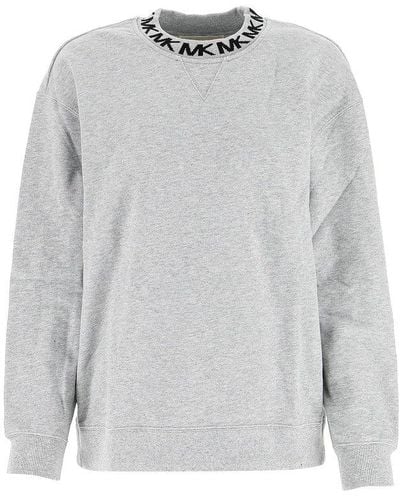 MICHAEL Michael Kors Logo Intarsia Sweatshirt - Gray
