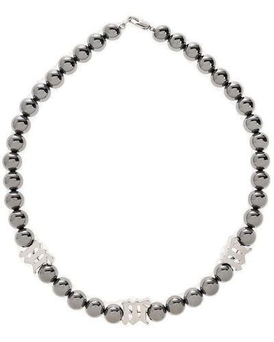 MISBHV Pearl-embellished Necklace - Metallic
