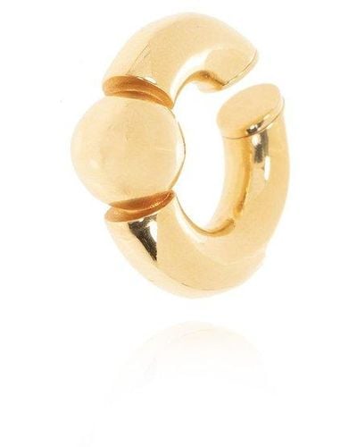 Balenciaga Brass Ear Cuff, - Metallic