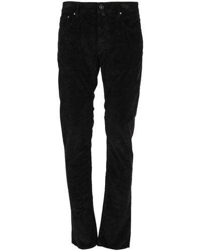 Jacob Cohen Logo-patch Straight-leg Jeans - Black